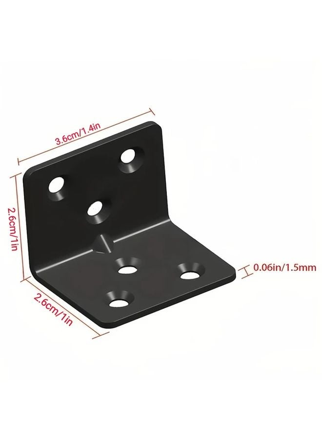Heavy Duty L Bracket Set 15 Corner Braces 90 Screws For Furniture Reinforcement - Image 2